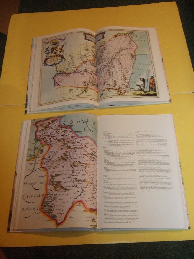 ANGLIA: TWO BOOKS in SLIPCASE: ATLAS MAIOR of 1665: England / Angleterre  (volume 1 ) -with Scotia & Hibernia ( Scotland & Ireland / L'Ecosses et 